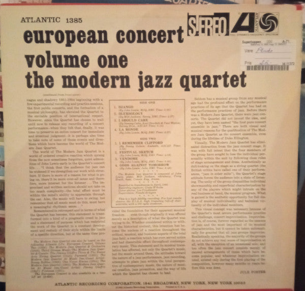 European Concert : Volume One