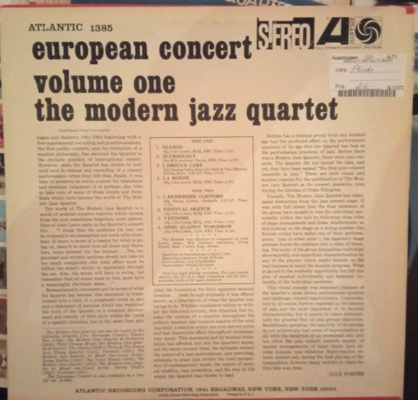 European Concert : Volume One