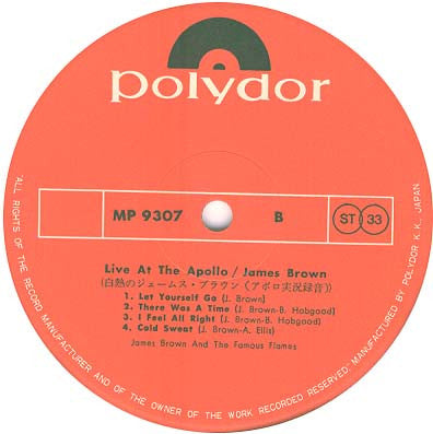 James Brown Live At The Apollo