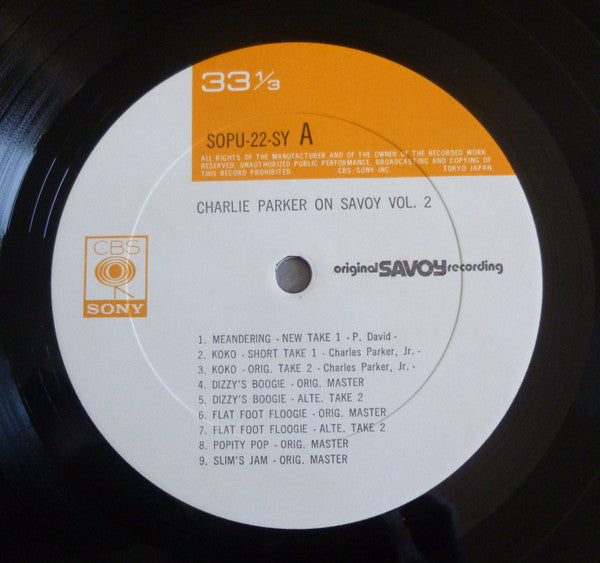 Charlie Parker On Savoy Vol. 2