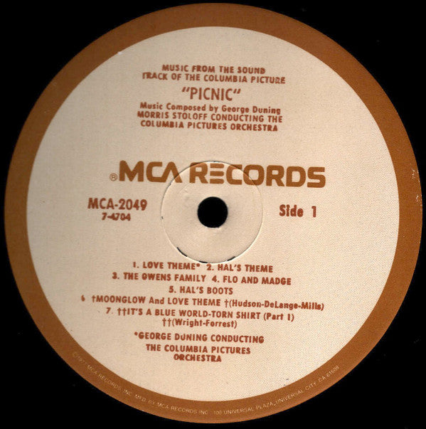 Music From The Sound Track Of The Columbia Picture "Picnic"