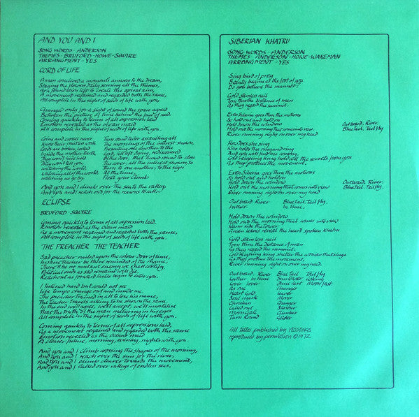 Close To The Edge = 危機