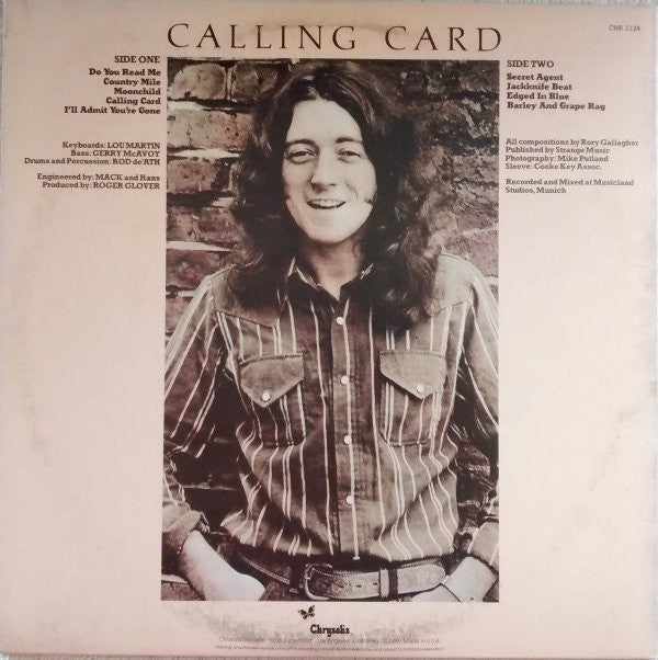 Release: Calling Card-Vinyl-US-1976-CHR 1124-7282915