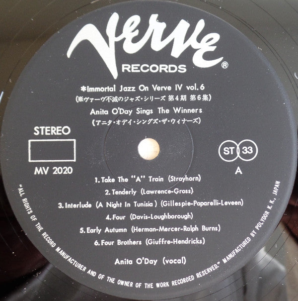 Anita O'Day Sings The Winners