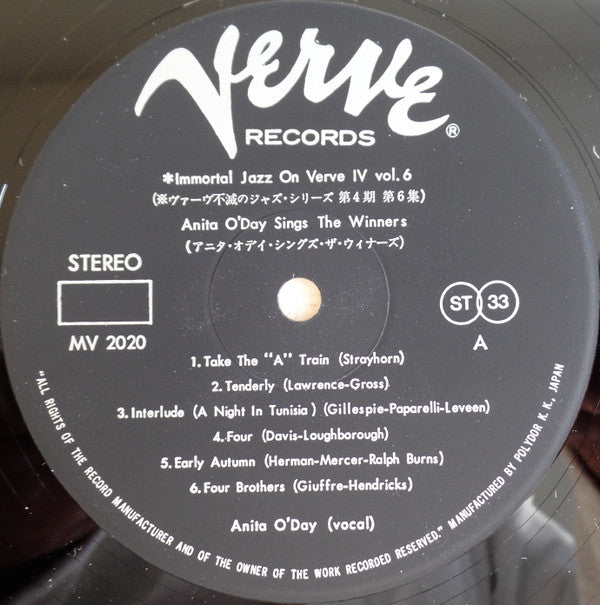 Anita O'Day Sings The Winners