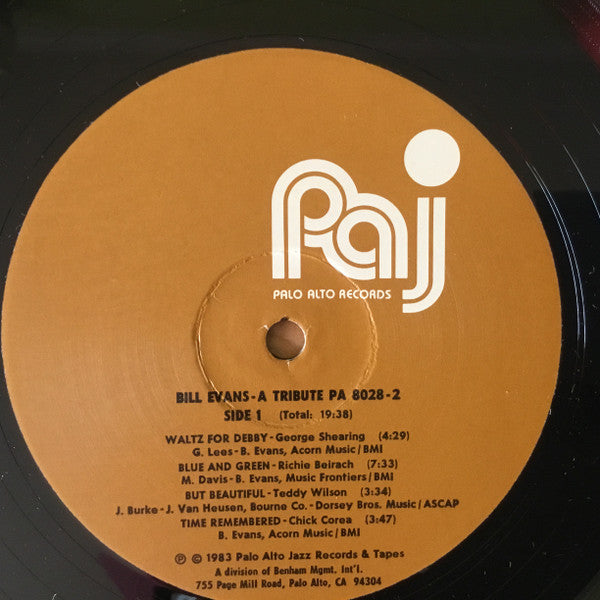 Bill Evans ~ A Tribute
