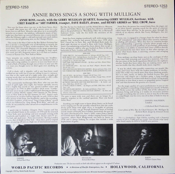 Sings A Song With Mulligan!