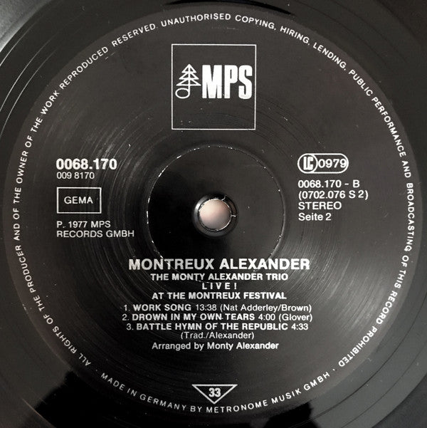 Montreux Alexander - Live! At The Montreux Festival
