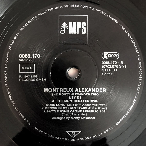 Montreux Alexander - Live! At The Montreux Festival