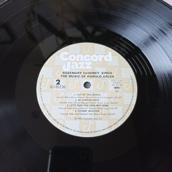 Rosemary Clooney Sings The Music Of Harold Arlen