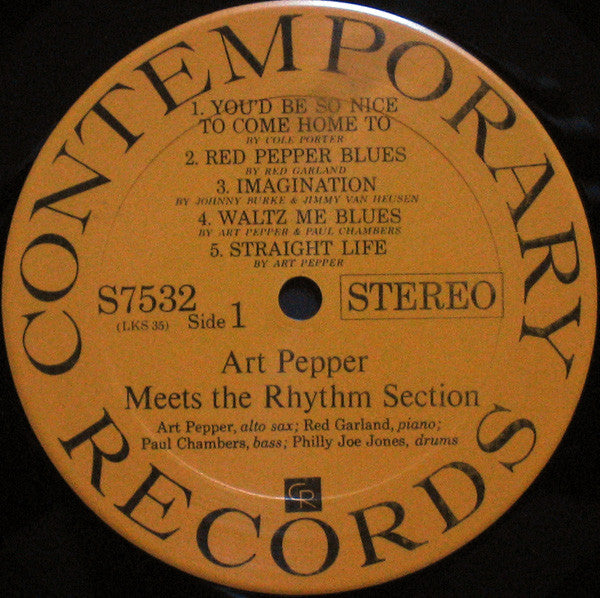 Art Pepper Meets The Rhythm Section