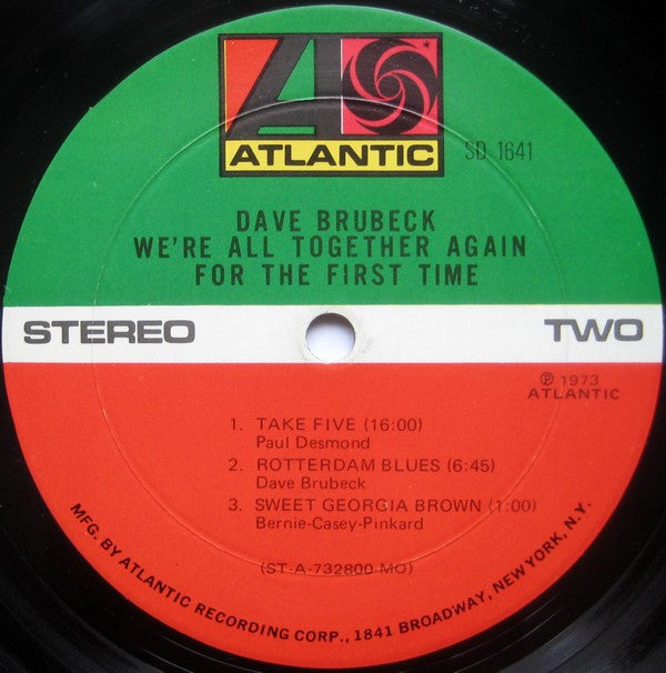 We're All Together Again For The First Time