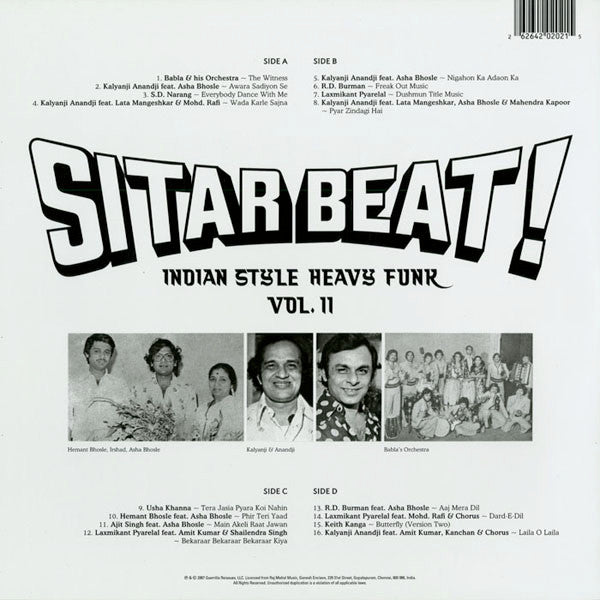 Master Release: Sitar Beat! Indian Style Heavy Funk Vol. II by Various