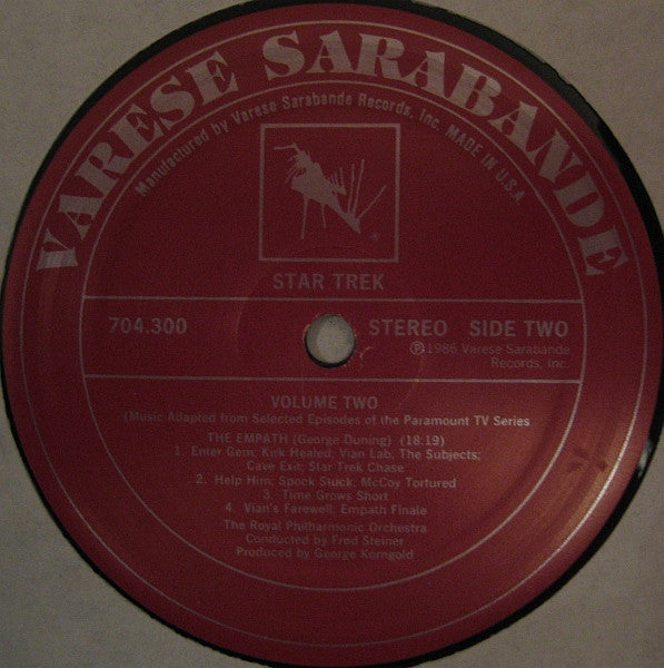 Star Trek - Volume Two (Music Adapted From Selected Episodes Of The Paramount TV Series)