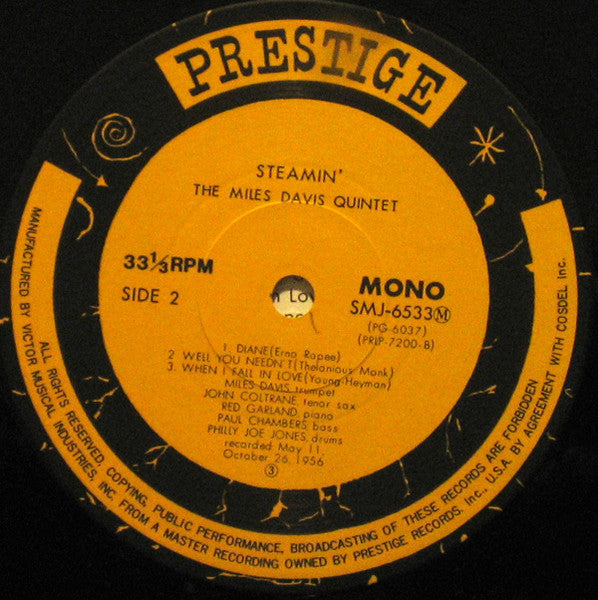 Steamin' With The Miles Davis Quintet