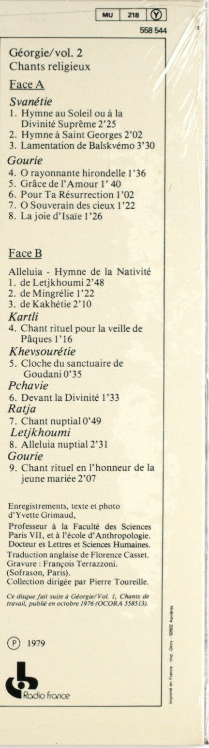Géorgie : Chants Religieux Vol.2