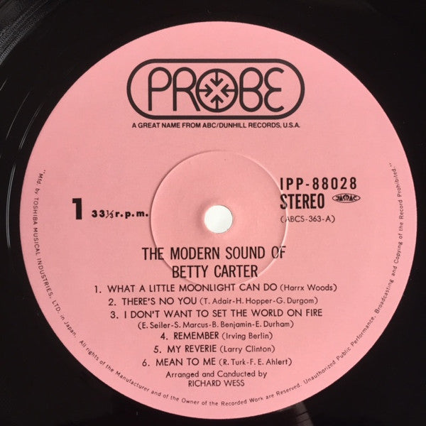 The Modern Sound Of Betty Carter
