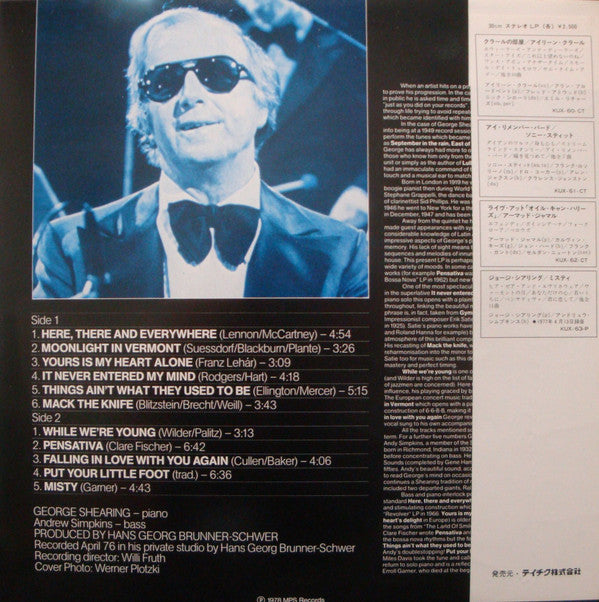 Release: The Many Facets Of George Shearing-Vinyl-Japan-1978-KUX-63-P-13297344