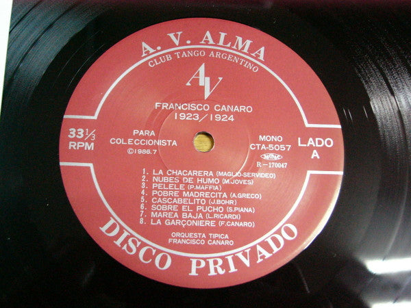 Francisco Canaro 1923~1924