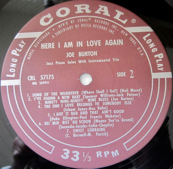 Here I Am In Love Again (Joe Burton At The Piano)