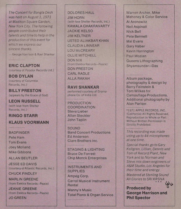 The Concert For Bangla Desh