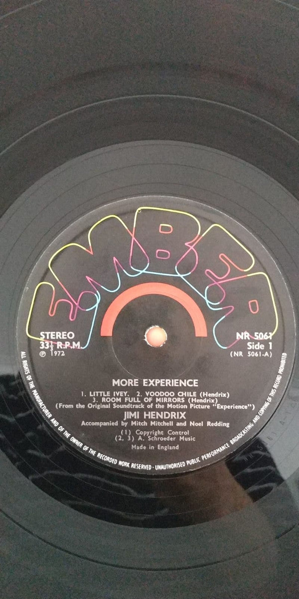 More "Experience" Jimi Hendrix (Titles From The Original Sound Track Of The Feature Length Motion Picture) (Volume Two)