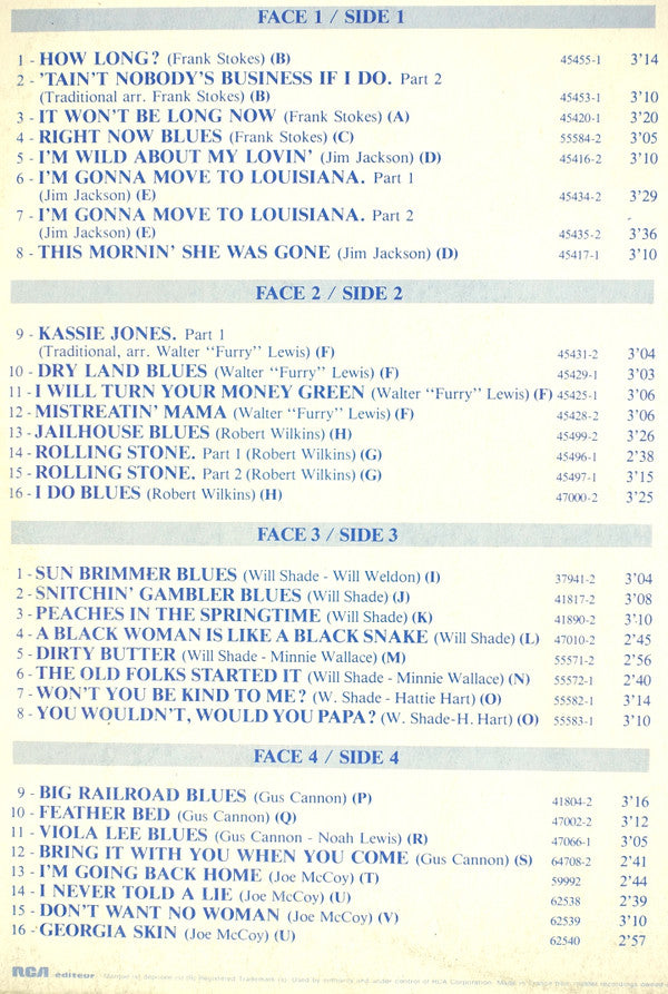 Memphis Blues (1928-1930)