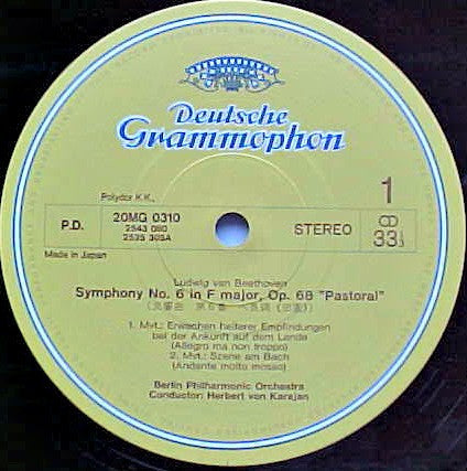 Symphony No.6 "Pastoral" Berlin Philharmonic Orchestra Herbert Von Karajan
