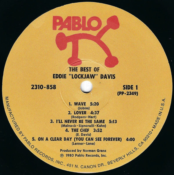 The Best Of Eddie "Lockjaw" Davis
