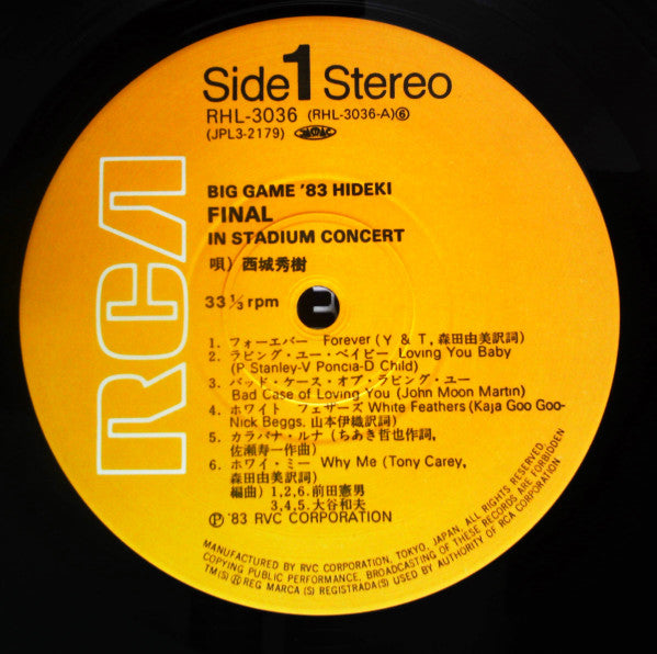 Big Game '83 Hideki Final In Stadium Concert