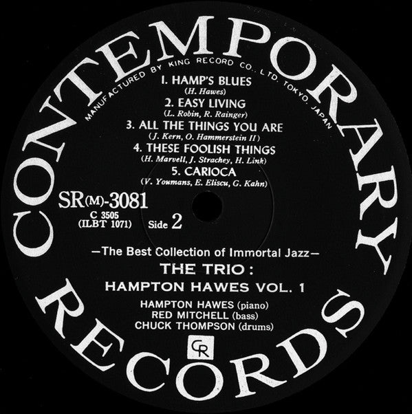Hampton Hawes Trio, Vol. 1