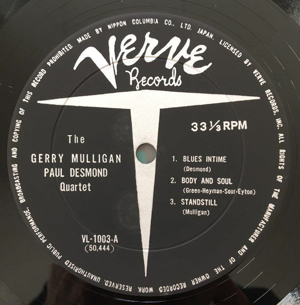 Gerry Mulligan - Paul Desmond Quartet