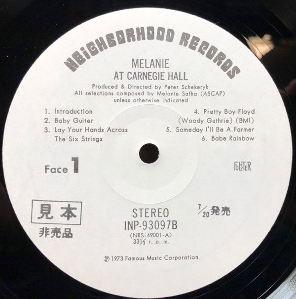 Melanie At Carnegie Hall