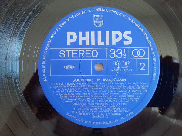 Souvenirs de Jean Gabin