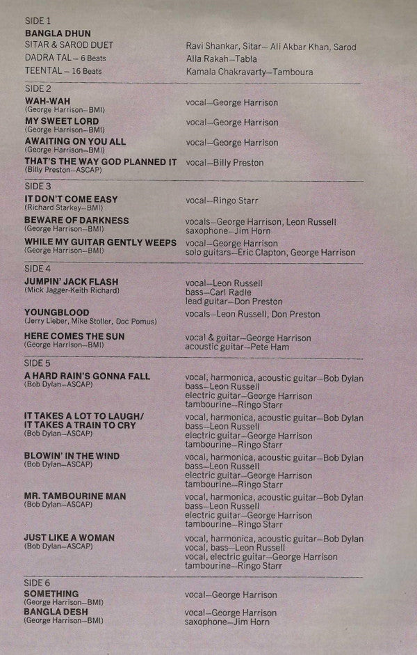 The Concert For Bangla Desh