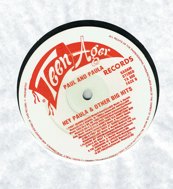 Hey Paula & Other Big Hits