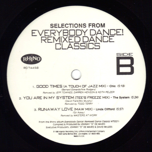 Selections From - Everybody Dance! Remixed Dance Classics