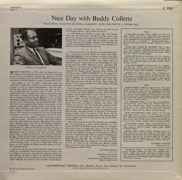 Nice Day With Buddy Collette