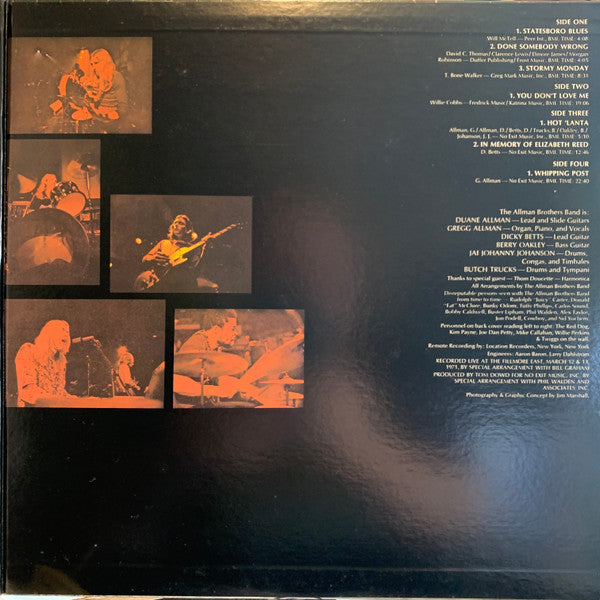 The Allman Brothers Band At Fillmore East