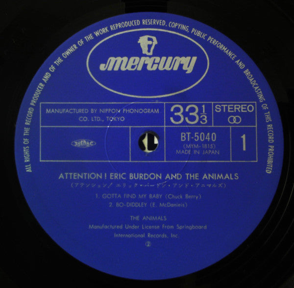 Attention! Eric Burdon And The Animals