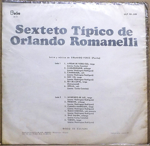 Sexteto Típico De Orlando Romanelli