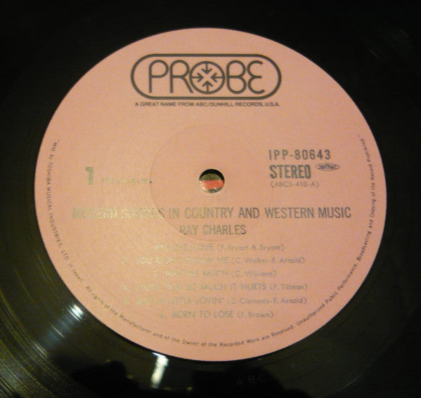 Modern Sounds In Country And Western Music