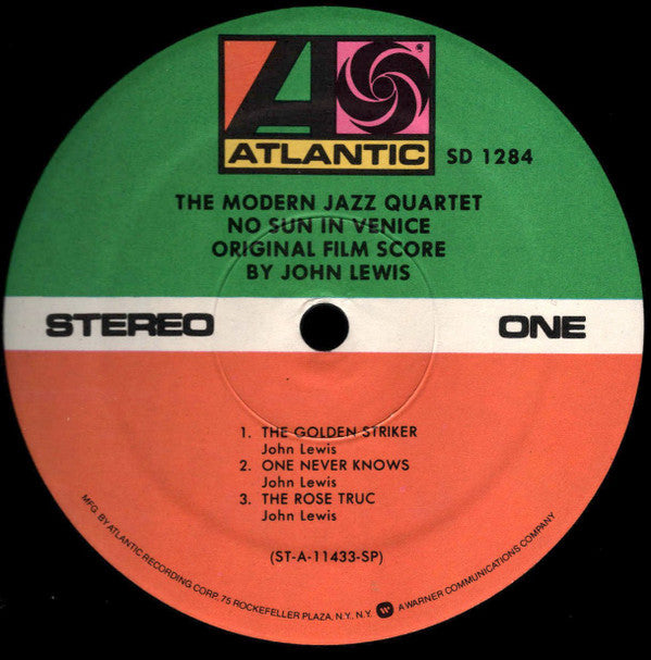 The Modern Jazz Quartet Plays One Never Knows (Original Film Score For “No Sun In Venice”)