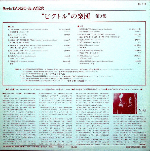 Las Orquestas De "Victor" Vol. III 1927-45