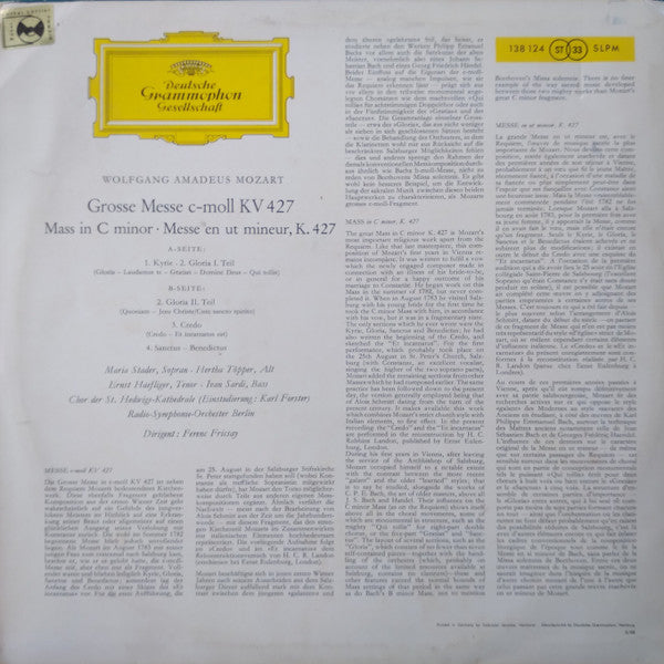 Grosse Messe In C-moll ‧ Mass In C Minor, K. 427