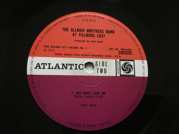 The Allman Brothers Band At Fillmore East