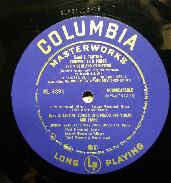 Concerto In G Minor For Violin And Orchestra / Concerto In D Minor For Violin And Orchestra / Sonata No 4 In D Major For Violin And Piano / Sonata No 4 In D Major For Violin And Piano