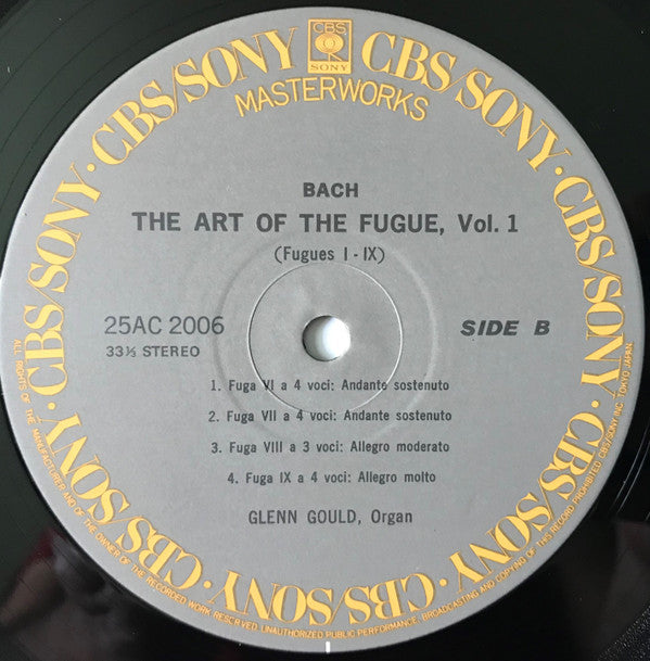 The Art Of The Fugue, Vol. 1