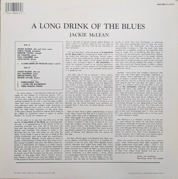 A Long Drink Of The Blues