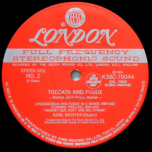 Toccata And Fugue (Richter Bach Organ Recital)